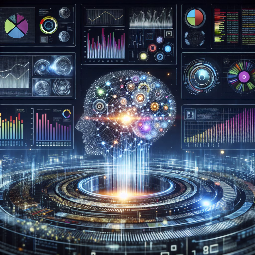 An AI algorithm analyzing customer data streams in real-time, highlighting patterns and insights related to customer preferences and behavior.